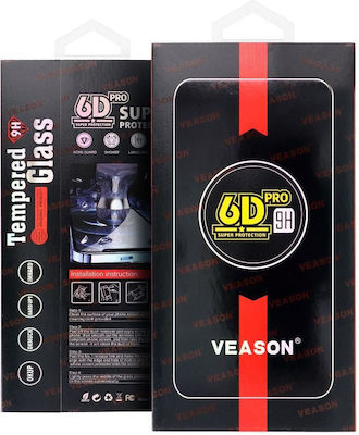 Veason Full Face Tempered Glass Μαύρο (iPhone 15 Plus)
