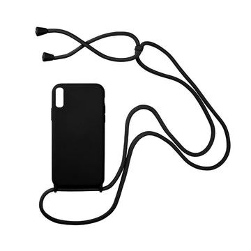 Θήκη Σιλικόνης Με Κορδόνι Μαύρο( Xiaomi Redmi 9A)