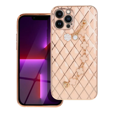 Θήκη Σιλικόνης Με Αλυσίδα Iphone 12/ 12 Pro Obastyle Ροζ