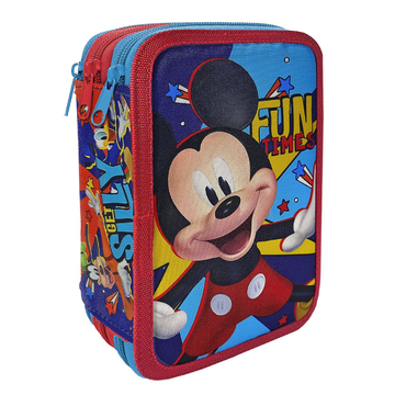 Κασετίνα Γεμάτη Τριπλή MICKEY 19,5x12,5x7cm