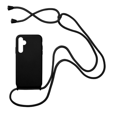 Θήκη Σιλικόνης Με Κορδόνι Μαύρο( Samsung A54 5G)