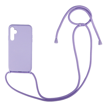Θήκη Σιλικόνης Με Κορδόνι Λιλά( Samsung A14 5G / Α14 4G )