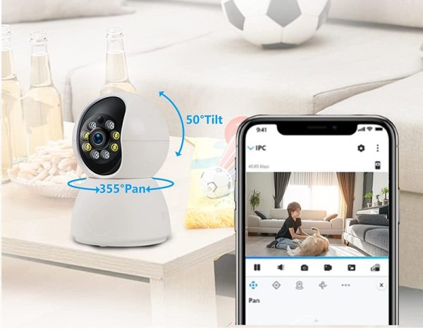 CF-54ST IP Κάμερα Παρακολούθησης Wi-Fi Full HD+ 4MP με Αμφίδρομη Επικοινωνία