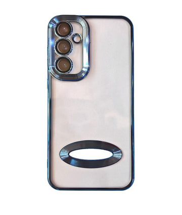 Θήκη Σιλικόνης Chrome Plated Μπλε Samsung A05s