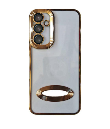 Θήκη Σιλικόνης Chrome Plated Χρυσό Samsung A05s