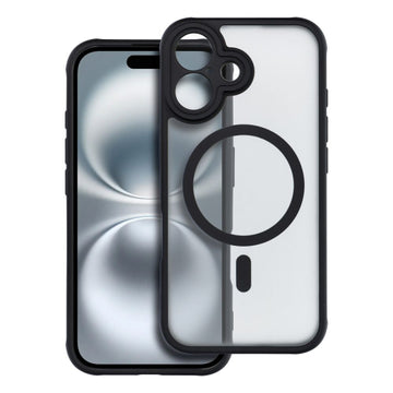 Full Matte Mag Back Cover Πλαστικό Ανθεκτικό Μαύρο (iPhone 16 Plus)
