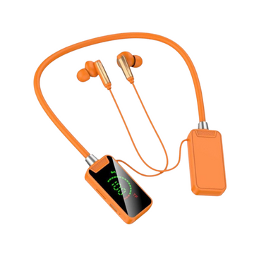 K95 In-ear Bluetooth Handsfree Ακουστικά με Αντοχή στον Ιδρώτα Πορτοκαλί