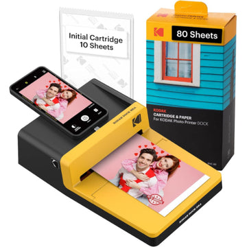 Kodak Dock Era Yellow 4PAss Inkjet Εκτυπωτής για Φωτογραφίες με Bluetooth
