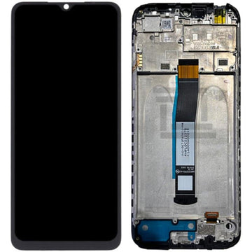 Οθόνη LCD XIAOMI REDMI 10C black WITH FRAME HIGH QUALITY