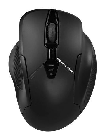 Powertech PT-1288 Ασύρματο Εργονομικό Ποντίκι Μαύρο