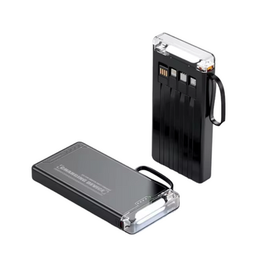 S106 Power Bank 10000mAh 20W με Θύρα USB-A και Θύρα USB-C Μαύρο