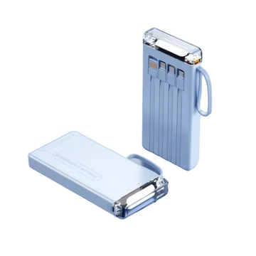 S106 Power Bank 10000mAh 20W με Θύρα USB-A και Θύρα USB-C Γαλάζιο