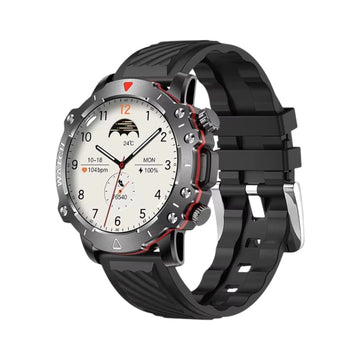 Smartwatch Lg78 Pro Ip68 Αδιάβροχο Οξυγόνο Αίματος Θερμοκρασία Σώματος Σπορ Μαύρο Μαύρo Πλαστικό Σιλικόνη Android Ios