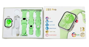 Z03 Pro 44mm Smartwatch με Παλμογράφο (Πράσινο)