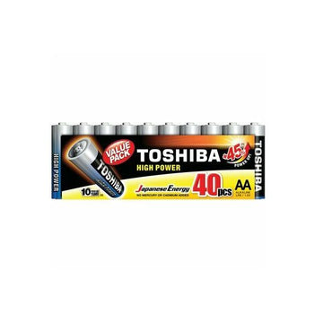 ΑΛΚΑΛΙΚΕΣ ΜΠΑΤΑΡΙΕΣ AA TOSHIBA LR6GCP MP-40 1.5V 40τεμ.