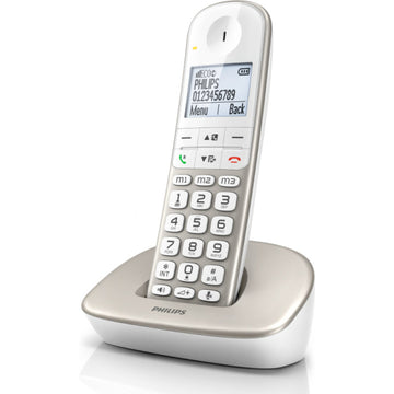 ΑΣΥΡΜΑΤΟ ΤΗΛΕΦΩΝΟ PHILIPS XL4901S GRS white με ΜΕΓΑΛΑ ΠΛΗΚΤΡΑ