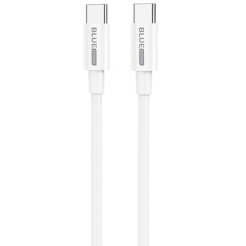 BLUE POWER TYPE C TO TYPE C DATA CABLE 1m 5A white