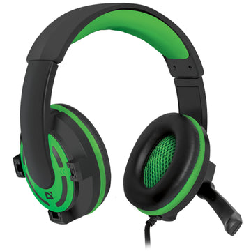 DEFENDER WARHEAD G-300 STEREO HEADPHONES JACK 3.5mm 2.5m green