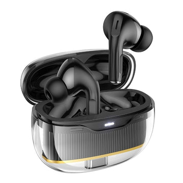 Hoco EW54 Rayo In-ear Bluetooth Handsfree Ακουστικά με Θήκη Φόρτισης Μαύρα
