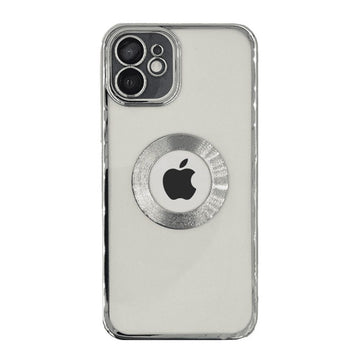Θήκη ObaStyle Back Cover Σιλικόνης Διάφανη Με Περίγραμμα Ασημί Iphone 11