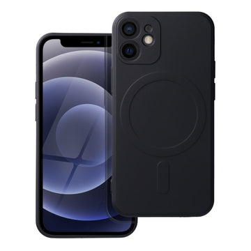 iSelf Mag Back Cover Σιλικόνης Μαύρο (iPhone 12 mini)