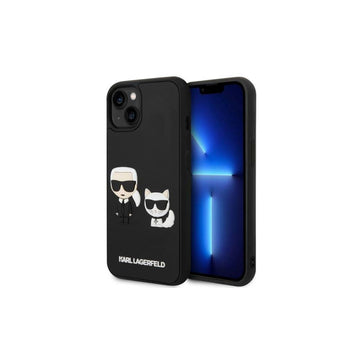 KARL LAGERFELD IPHONE 14 PLUS AVANTAR KARL AND CHOUPETTE black backcover