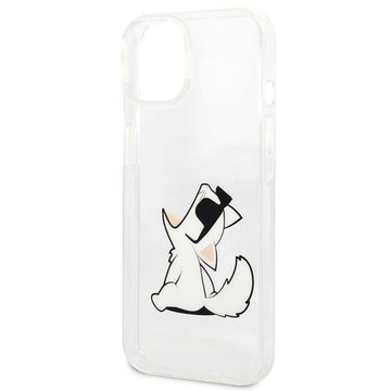KARL LAGERFELD IPHONE 14 CHOUPETTE FUN transparent backcover