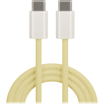 MAXLIFE TYPE C TO TYPE C DATA CABLE 20W 1m yellow