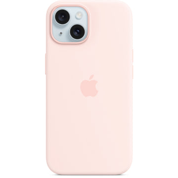 ORIGINAL APPLE SILICONE CASE MAGSAFE IPHONE 15 light pink