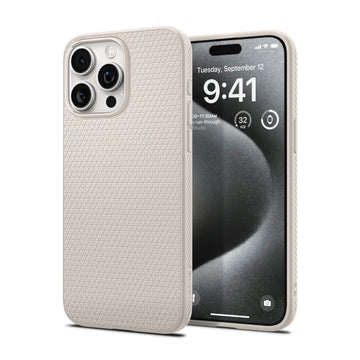SPIGEN LIQUID AIR IPHONE 15 PRO natural titanium backcover