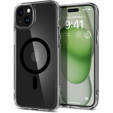 SPIGEN ULTRA HYBRID MAG MAGSAFE IPHONE 15 PLUS black backcover