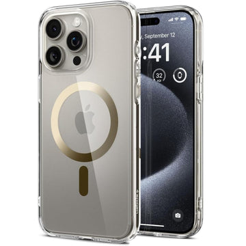 SPIGEN ULTRA HYBRID MAG MAGSAFE IPHONE 15 PRO gold backcover
