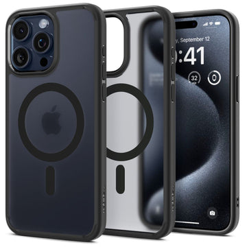 SPIGEN ULTRA HYBRID MAG MAGSAFE IPHONE 15 PRO frost black backcover