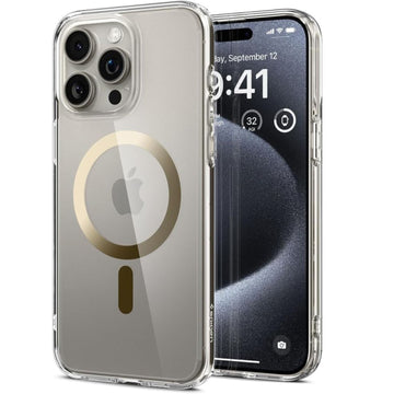 SPIGEN ULTRA HYBRID MAG MAGSAFE IPHONE 15 PRO MAX gold backcover