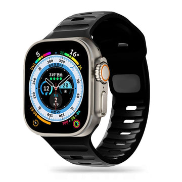 TECH-PROTECT REPLACMENT BAND ICON LINE FOR APPLE WATCH 4 / 5 / 6 / 7 / SE (42 / 44 / 45 MM) black