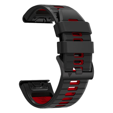 TECH-PROTECT REPLACMENT BAND ICON FOR GARMIN FENIX 5 / 6 / 6 PRO / 7 black red