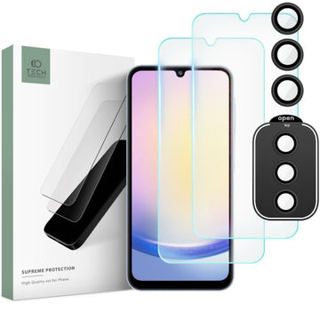 TECH-PROTECT SUPREME SET TEMPERED GLASS CAMERA + SCREEN SAMSUNG A25 5G