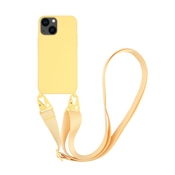 VIVANCO NECKLACE COVER IPHONE 13 MINI yellow backcover