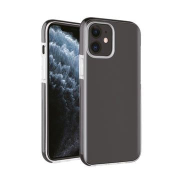 VIVANCO ROCK SOLID CASE IPHONE 12 MINI black transparent backcover