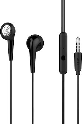 ΑΚΟΥΣΤΙΚΑ -UiiSii U6 Earbuds Handsfree με Βύσμα 3.5mm Μαύρο