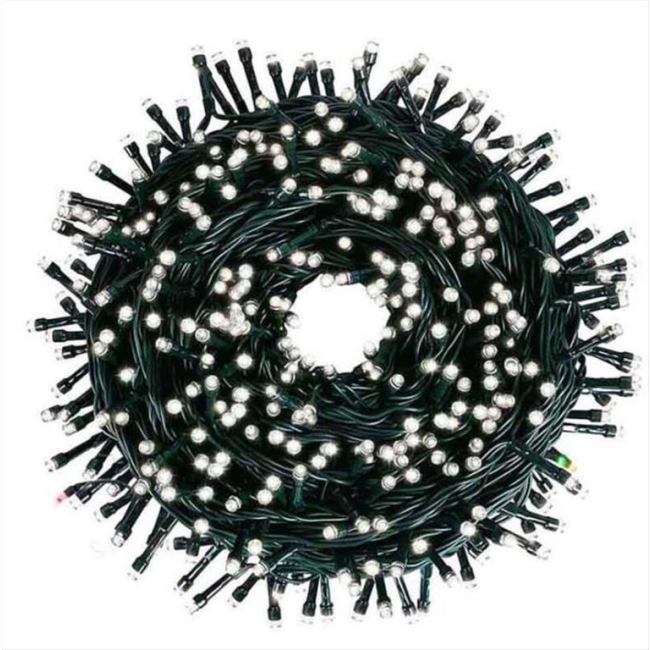200 Χριστουγεννιάτικα Λαμπάκια Ψυχρό Φως LED 12 Μέτρα