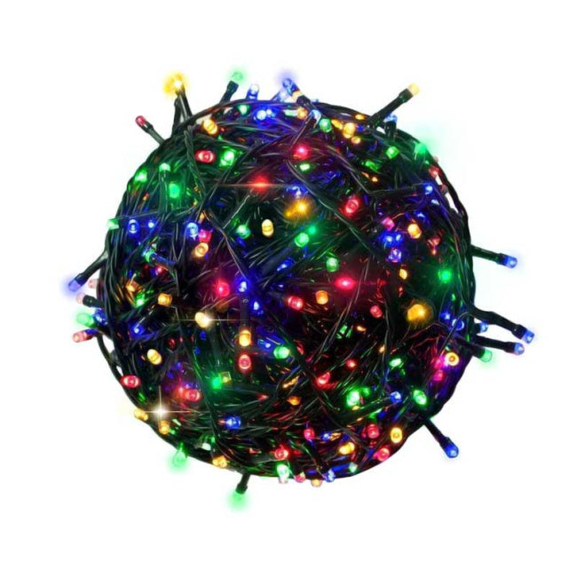 200 Χριστουγεννιάτικα Λαμπάκια LED Πολύχρωμα 12 Μέτρα