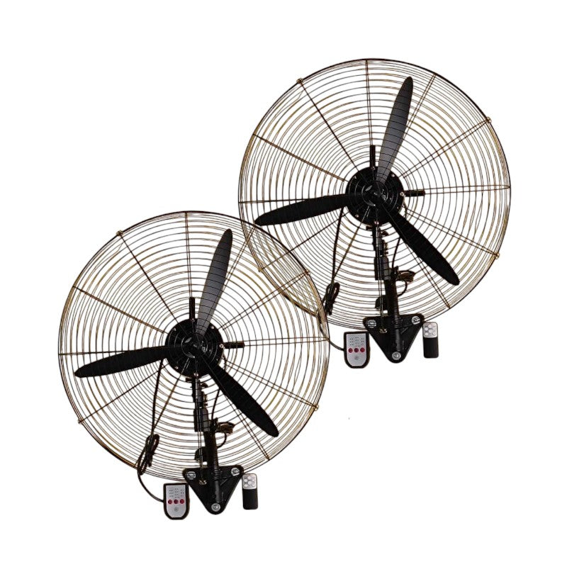 676555 Επαγγελματικός Ανεμιστήρας Τοίχου 130W Διαμέτρου 65cm Σετ 2 Τεμαχίων