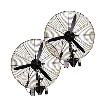 676555 Επαγγελματικός Ανεμιστήρας Τοίχου 130W Διαμέτρου 65cm Σετ 2 Τεμαχίων