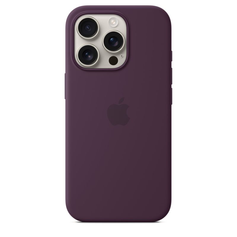 Apple Silicone Case with MagSafe Back Cover Σιλικόνης Plum (iPhone 16 Pro)