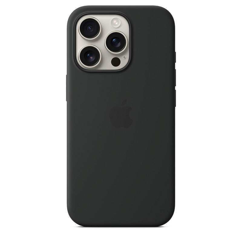 Apple Silicone Case with MagSafe Back Cover Σιλικόνης Μαύρο (iPhone 16 Pro)