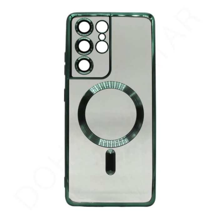 Magsafe Clear Soft Cover Case Samsung S24 Ultra Green