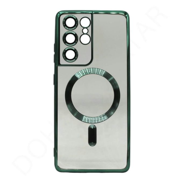 Magsafe Clear Soft Cover Case Samsung S24 Ultra Green