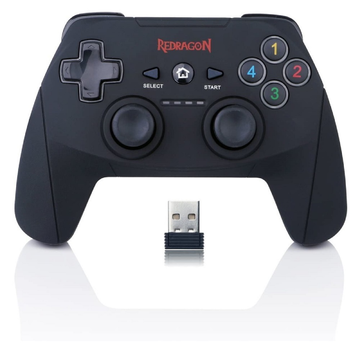 Redragon Harrow G808 Ασύρματο Gamepad για Android / PC / PS3 Μαύρο