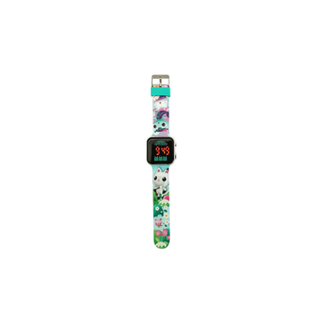 KiDS Licensing GABBYS DOLLHOUSE LED WATCH cyan